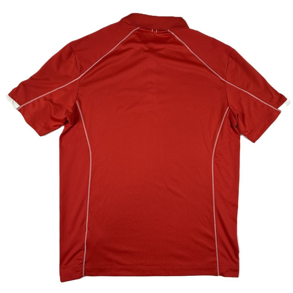 Nike Golf Polo Shirt Tour Performance Dri-Fit Red White Stretch Men's Sz M - Picture 11 of 11